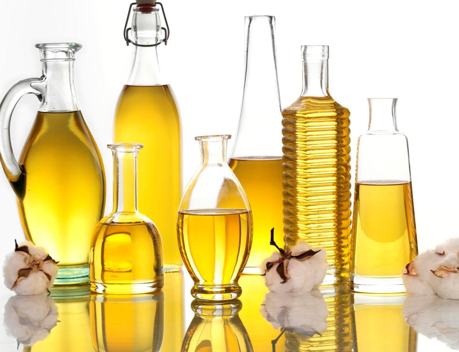 oils in glassware
