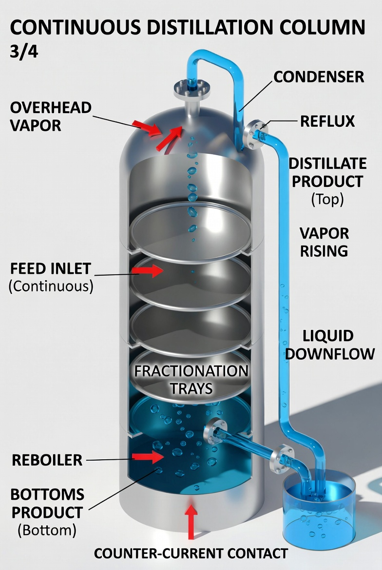 Continuous Distillation Column