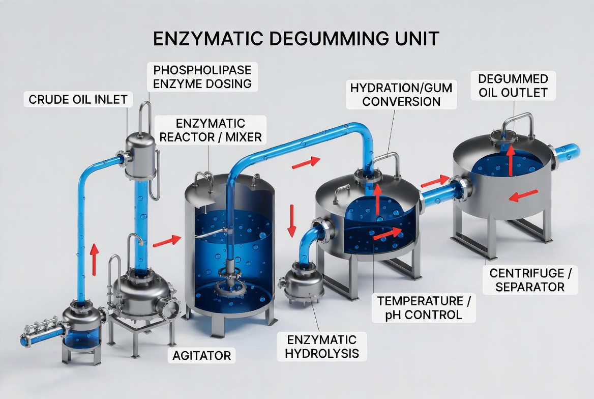 Enzymatic Degumming