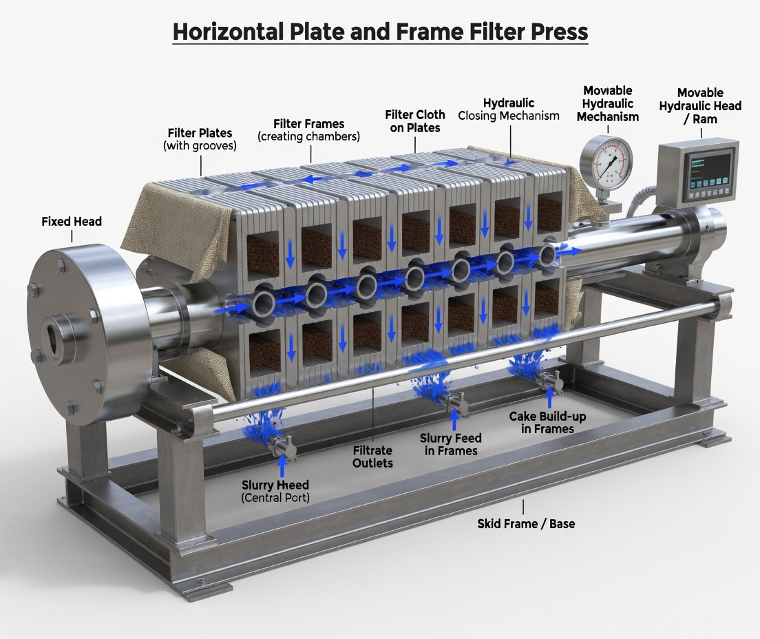 Horizontal Filter Press