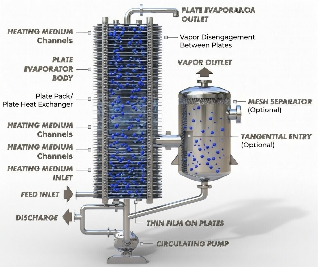 Plate Evaporators