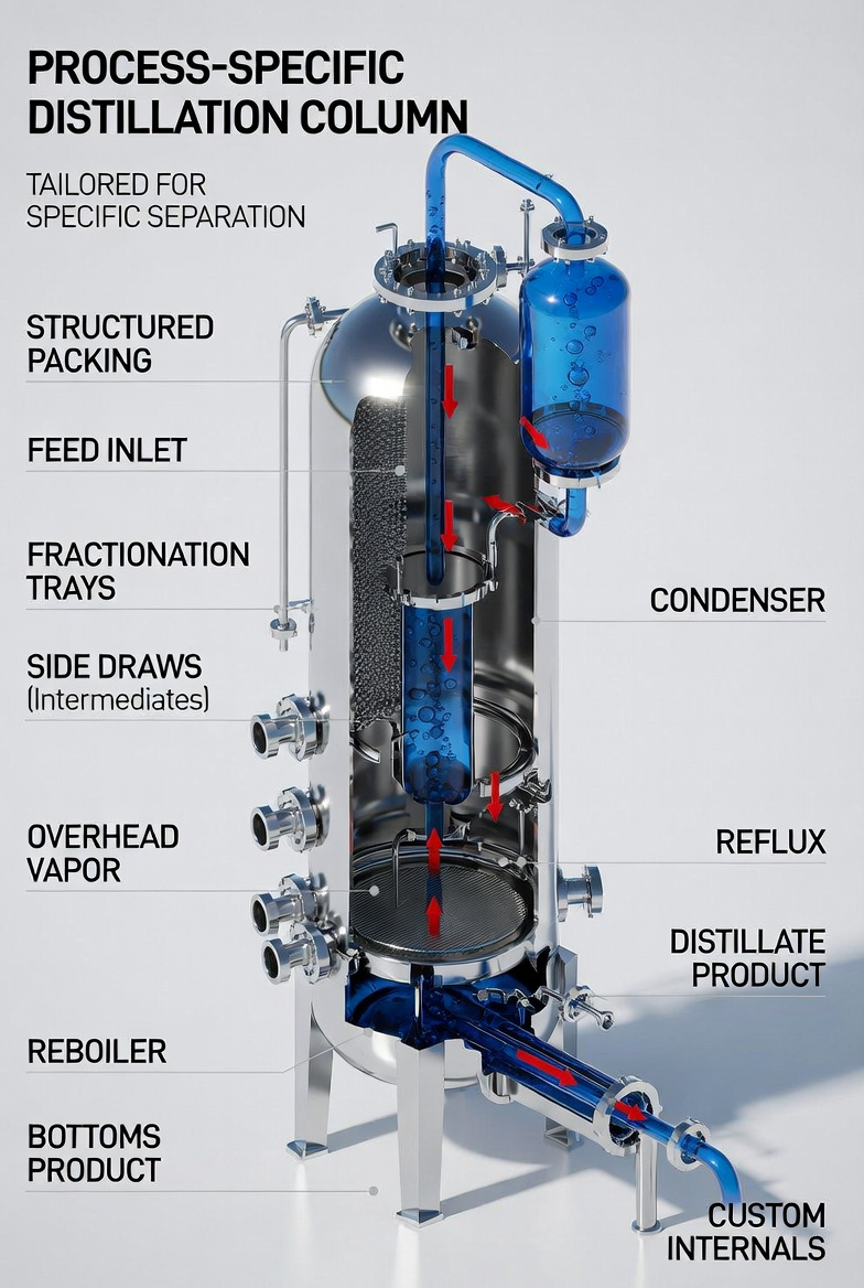 Process Specific Distillation