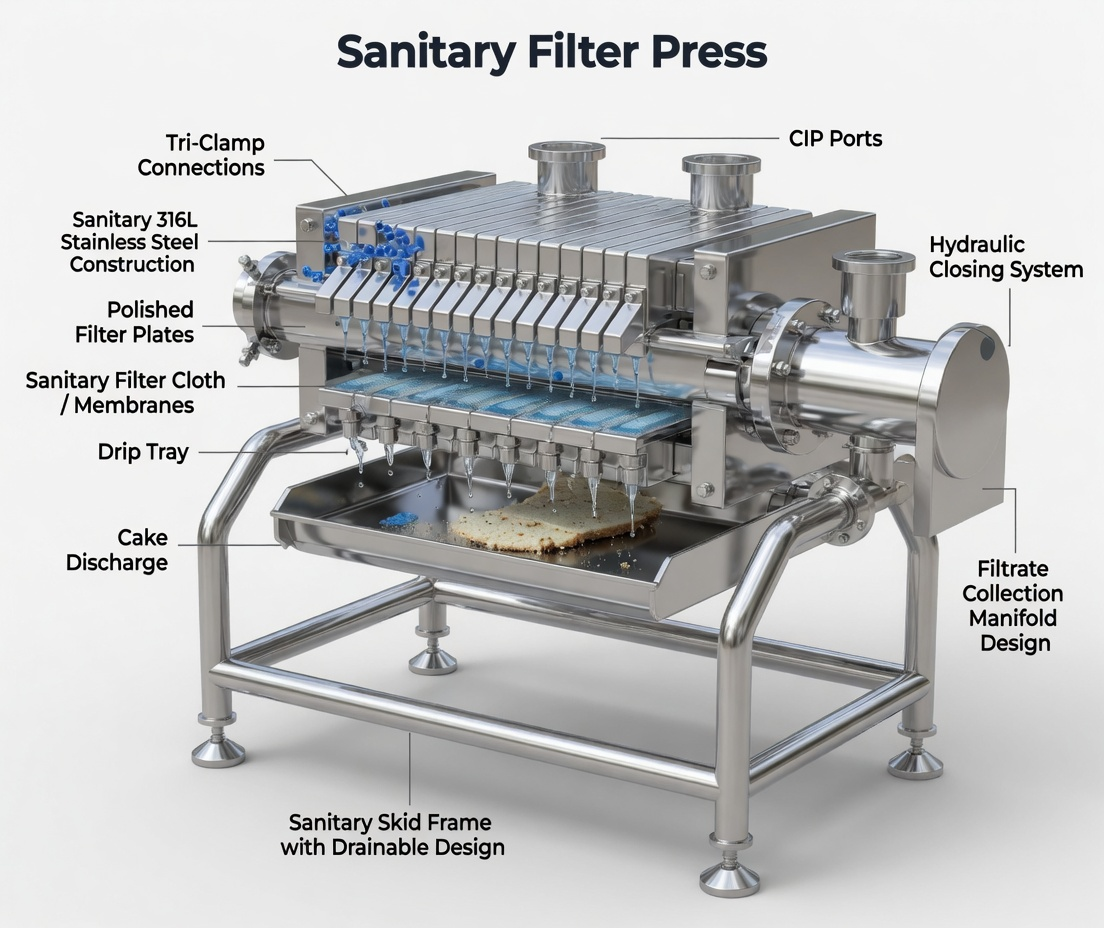 Sanitary Filter Press