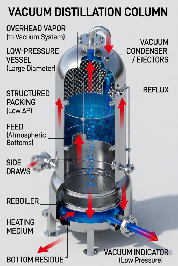 Vacuum Distillation Columns