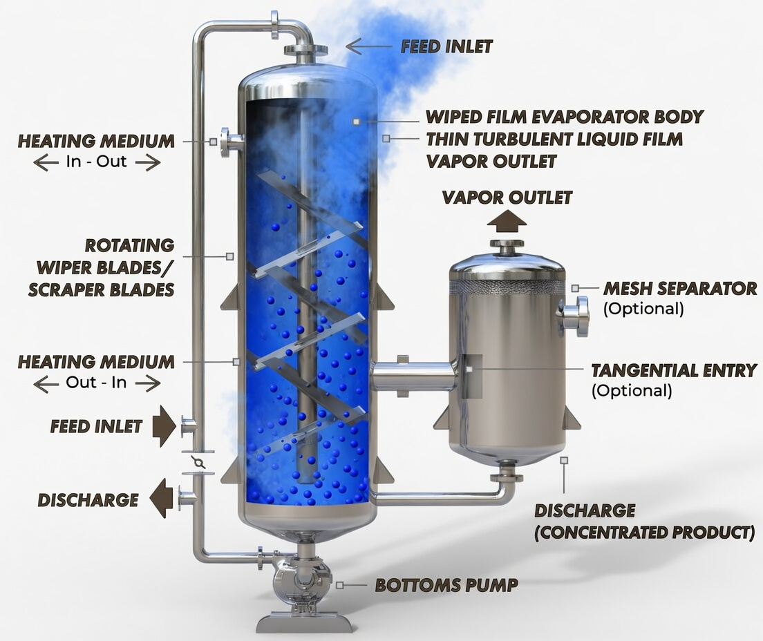 Wipe Film Evaporator